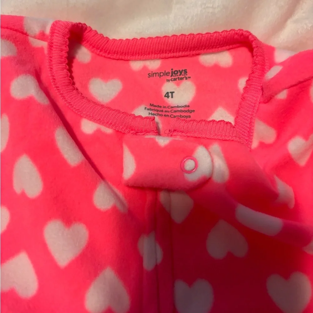 Carter's Fleece Footed Pajamas- like new! - Picture 4 of 11